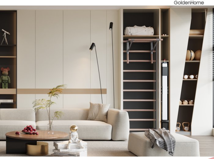 Custom walk-in wardrobe interior